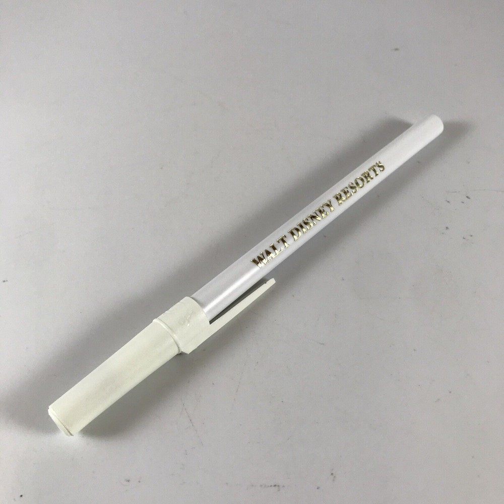 Walt Disney Resorts White BIC Pen Black Ink